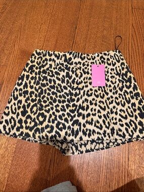 Amanda Uprichard Dale Skort in Leopard Jacquard